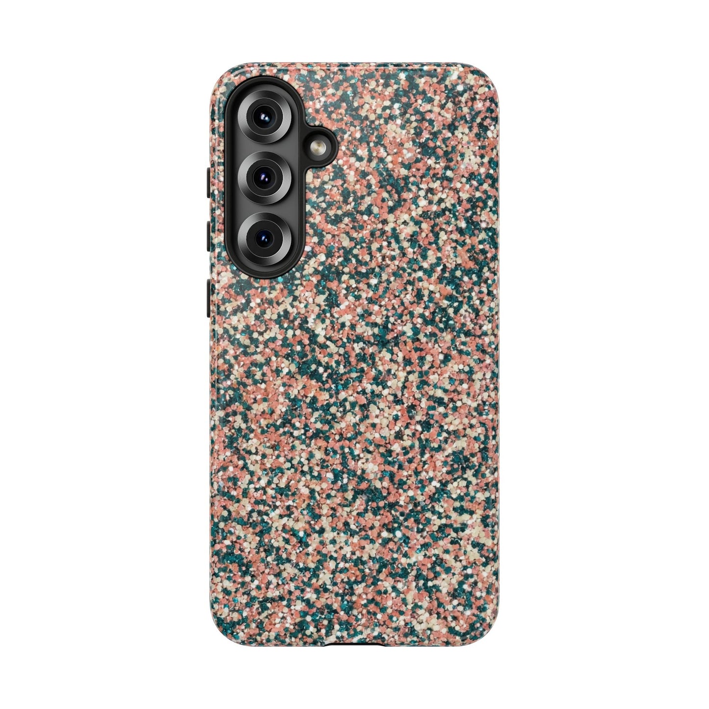 Speckled Pink & Teal Tough Phone Case — Durable Protective Cover