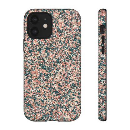 Glitter Speckle Tough Phone Case — Pink & Teal Protective Cover