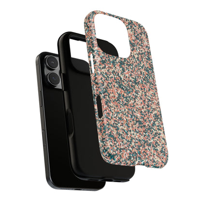 Glitter Speckle Tough Phone Case — Pink & Teal Protective Cover