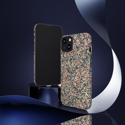 Glitter Speckle Tough Phone Case — Pink & Teal Protective Cover