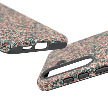Speckled Pink & Teal Tough Phone Case — Durable Protective Cover
