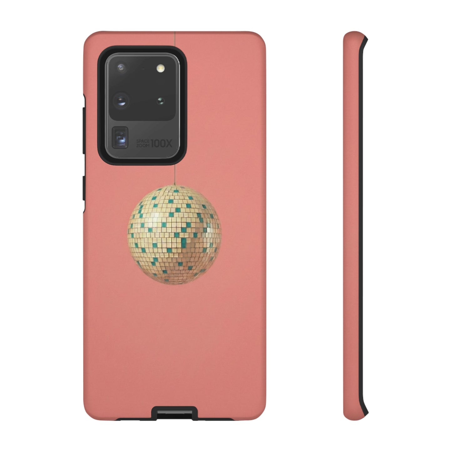 Disco Ball Tough Phone Case — Retro Pink Protective Cover