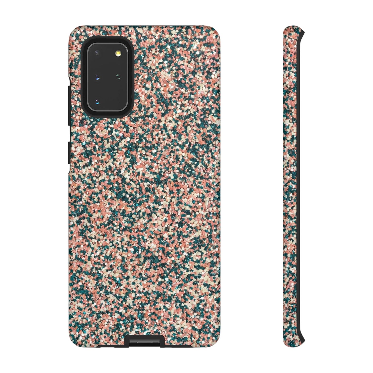 Speckled Pink & Teal Tough Phone Case — Durable Protective Cover