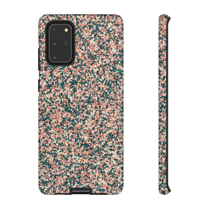 Speckled Pink & Teal Tough Phone Case — Durable Protective Cover