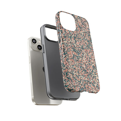 Glitter Speckle Tough Phone Case — Pink & Teal Protective Cover