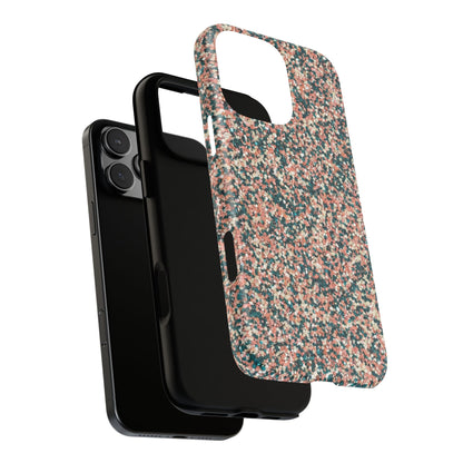 Glitter Speckle Tough Phone Case — Pink & Teal Protective Cover