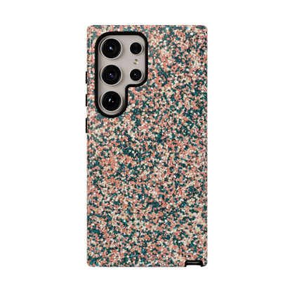 Speckled Pink & Teal Tough Phone Case — Durable Protective Cover