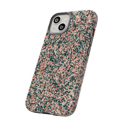 Glitter Speckle Tough Phone Case — Pink & Teal Protective Cover