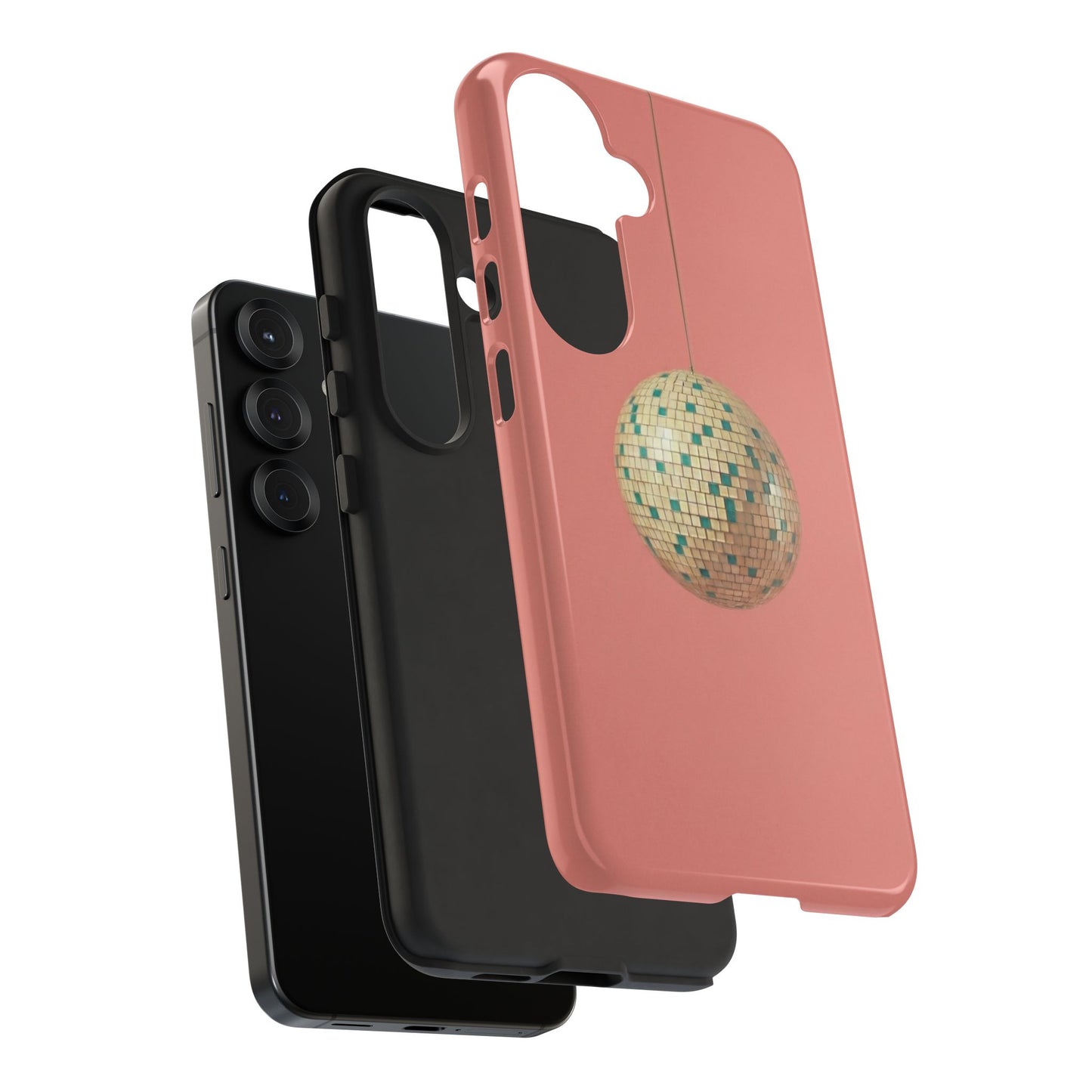 Disco Ball Tough Phone Case — Retro Pink Protective Cover
