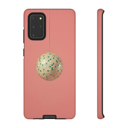 Disco Ball Tough Phone Case — Retro Pink Protective Cover