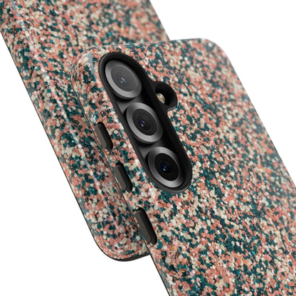 Speckled Pink & Teal Tough Phone Case — Durable Protective Cover