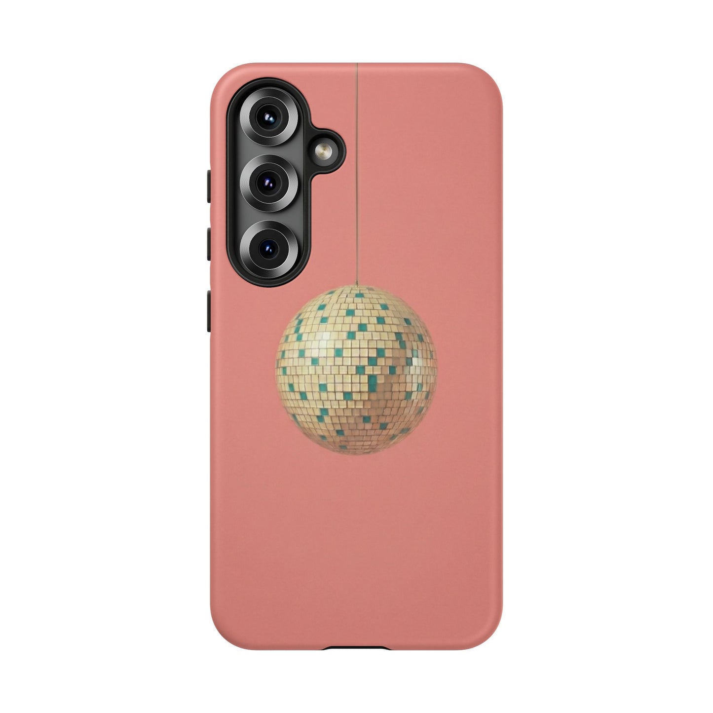 Disco Ball Tough Phone Case — Retro Pink Protective Cover
