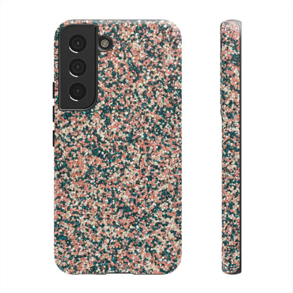 Speckled Pink & Teal Tough Phone Case — Durable Protective Cover