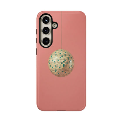 Disco Ball Tough Phone Case — Retro Pink Protective Cover