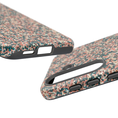 Speckled Pink & Teal Tough Phone Case — Durable Protective Cover
