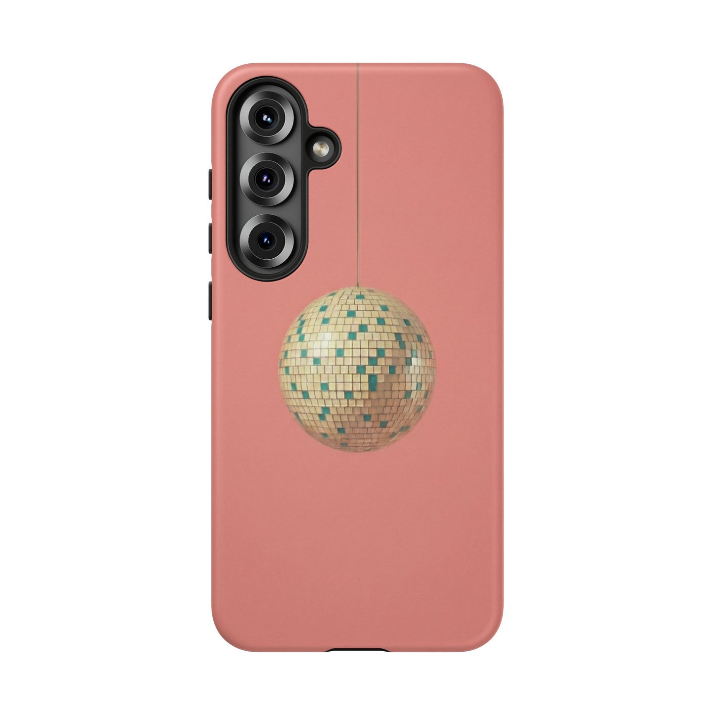 Disco Ball Tough Phone Case — Retro Pink Protective Cover