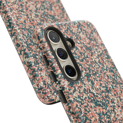 Speckled Pink & Teal Tough Phone Case — Durable Protective Cover