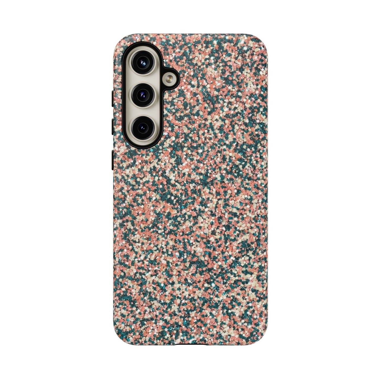 Speckled Pink & Teal Tough Phone Case — Durable Protective Cover