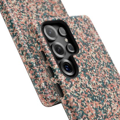 Speckled Pink & Teal Tough Phone Case — Durable Protective Cover