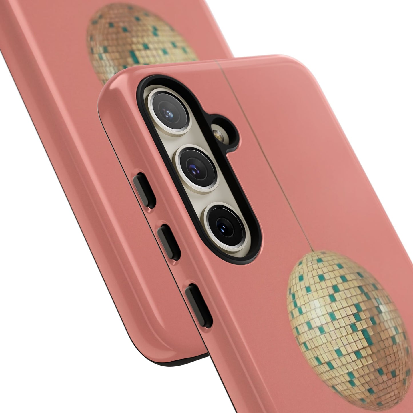 Disco Ball Tough Phone Case — Retro Pink Protective Cover