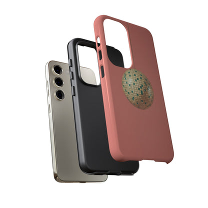 Disco Ball Tough Phone Case — Retro Pink Protective Cover