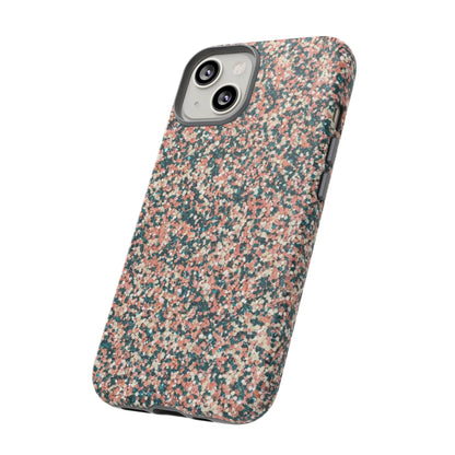 Glitter Speckle Tough Phone Case — Pink & Teal Protective Cover