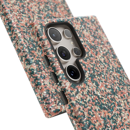 Speckled Pink & Teal Tough Phone Case — Durable Protective Cover