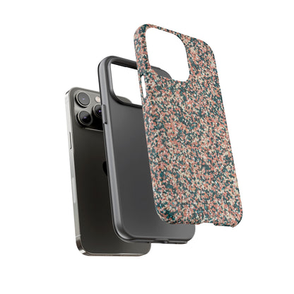 Glitter Speckle Tough Phone Case — Pink & Teal Protective Cover