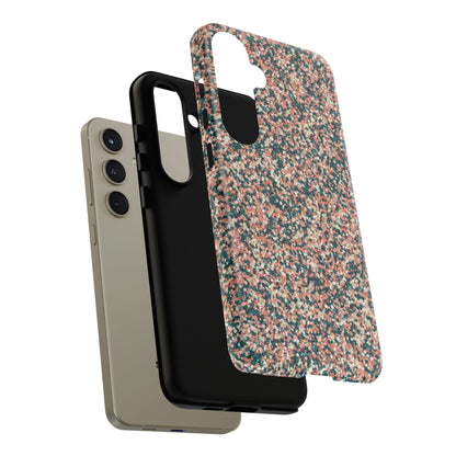 Speckled Pink & Teal Tough Phone Case — Durable Protective Cover