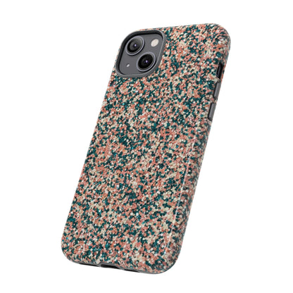 Glitter Speckle Tough Phone Case — Pink & Teal Protective Cover