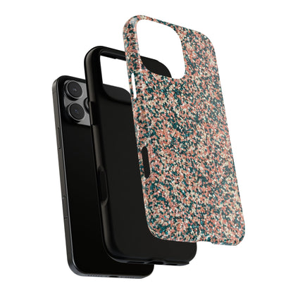 Glitter Speckle Tough Phone Case — Pink & Teal Protective Cover