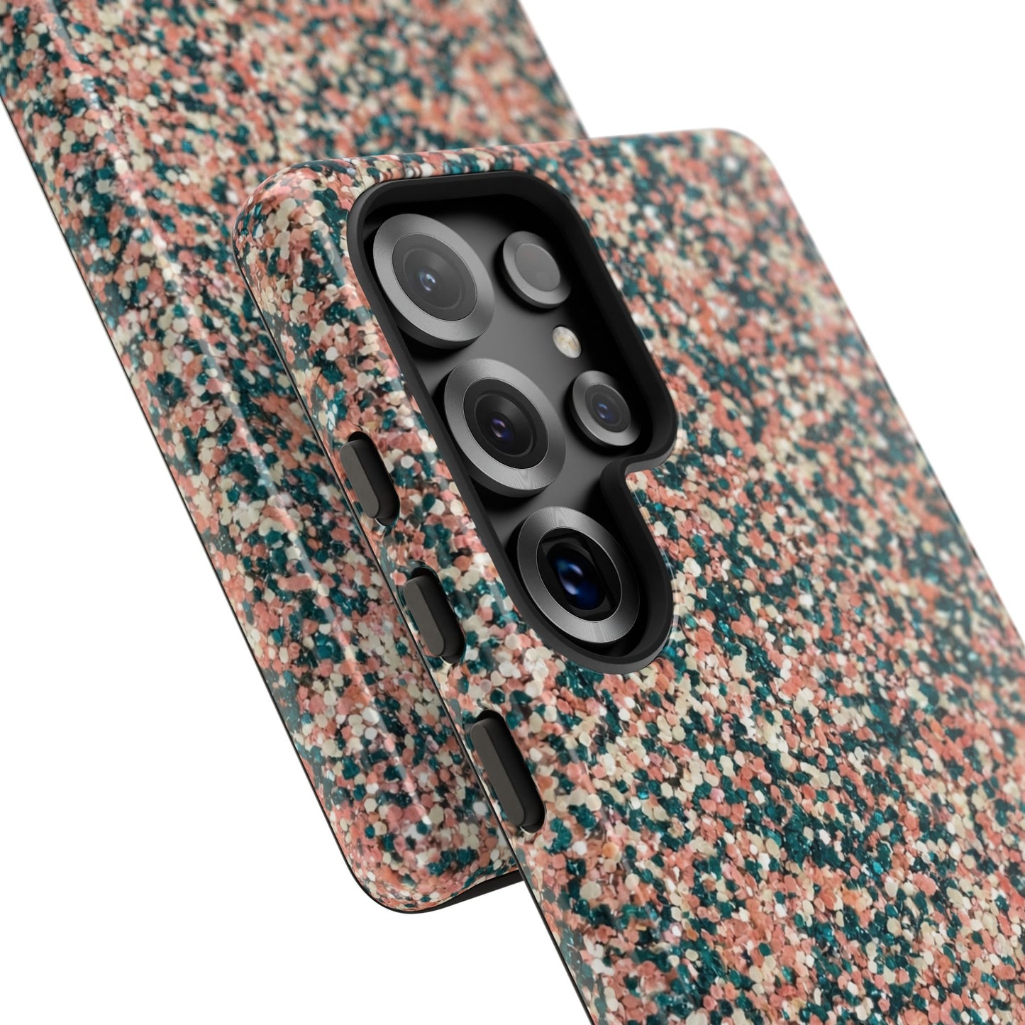 Speckled Pink & Teal Tough Phone Case — Durable Protective Cover