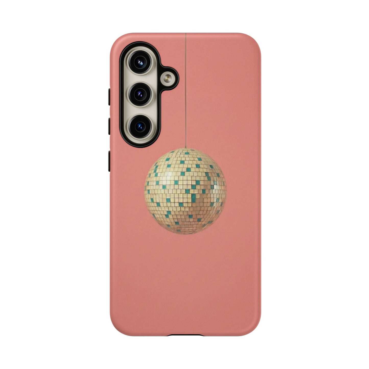Disco Ball Tough Phone Case — Retro Pink Protective Cover