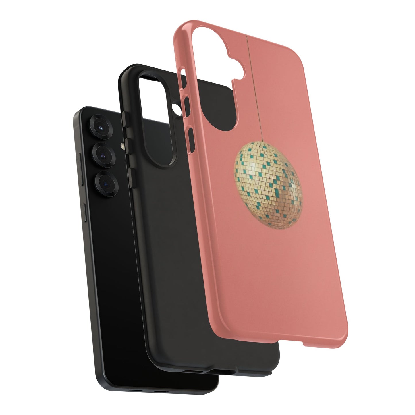 Disco Ball Tough Phone Case — Retro Pink Protective Cover