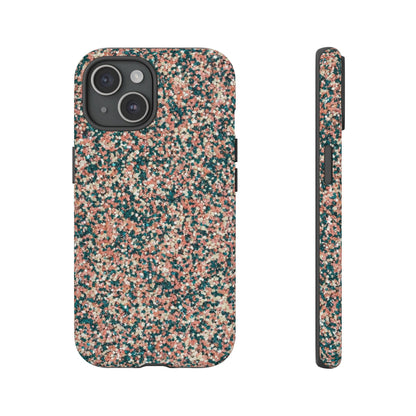 Glitter Speckle Tough Phone Case — Pink & Teal Protective Cover