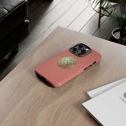 Disco Ball Tough Phone Case — Retro Pink Protective iPhone Cover