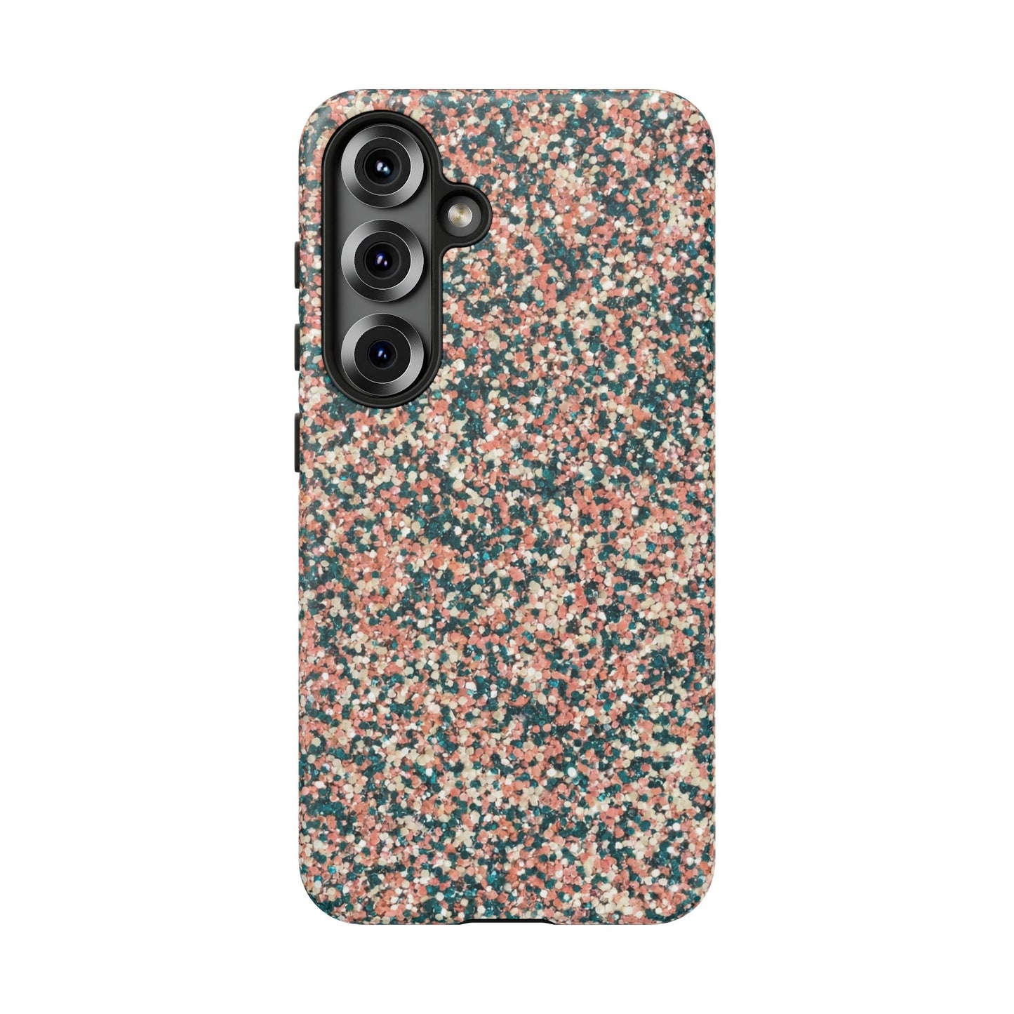 Speckled Pink & Teal Tough Phone Case — Durable Protective Cover