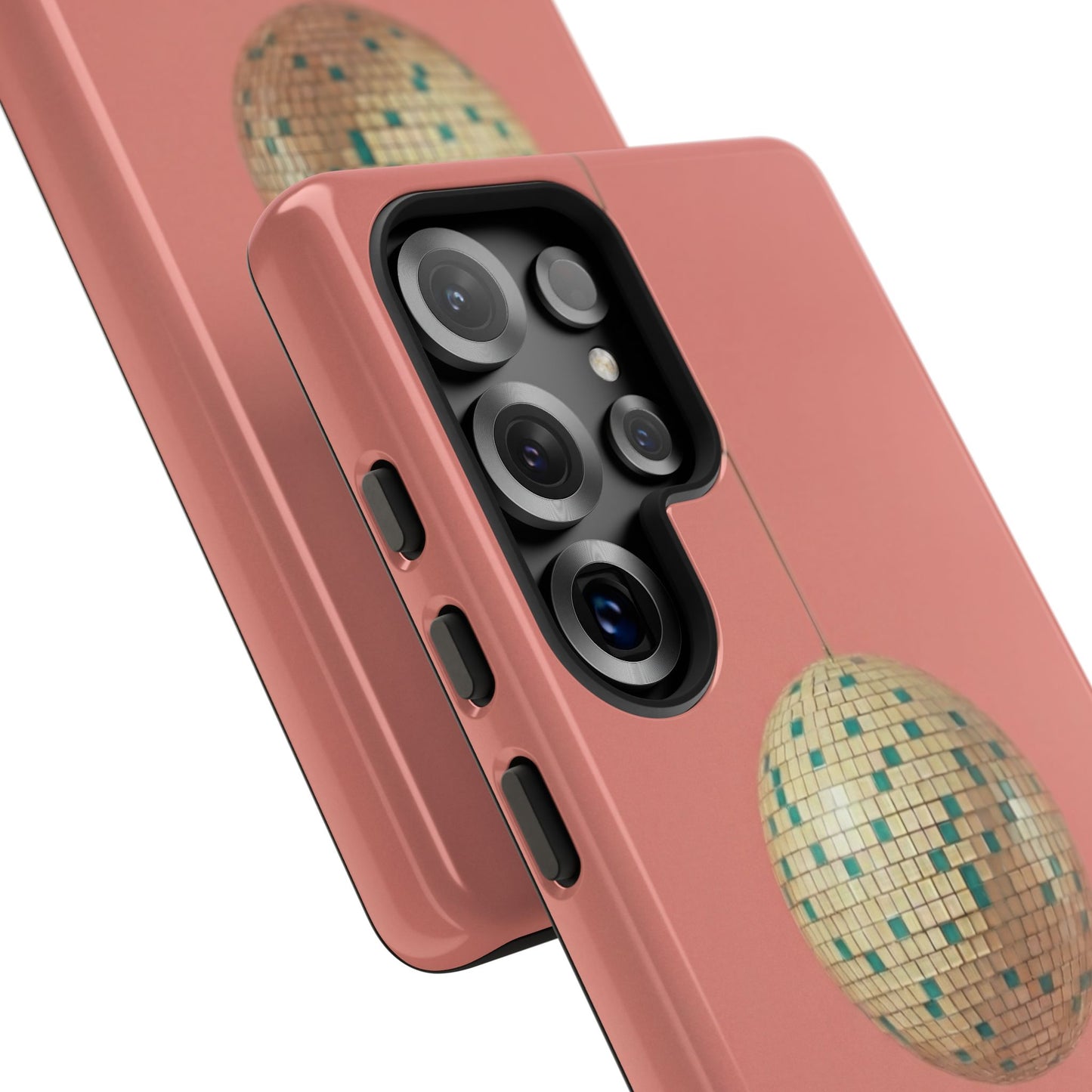 Disco Ball Tough Phone Case — Retro Pink Protective Cover