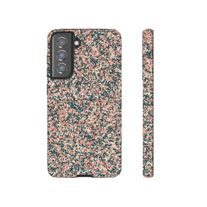 Speckled Pink & Teal Tough Phone Case — Durable Protective Cover