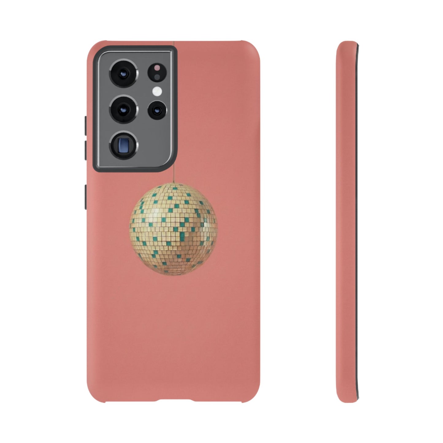 Disco Ball Tough Phone Case — Retro Pink Protective Cover