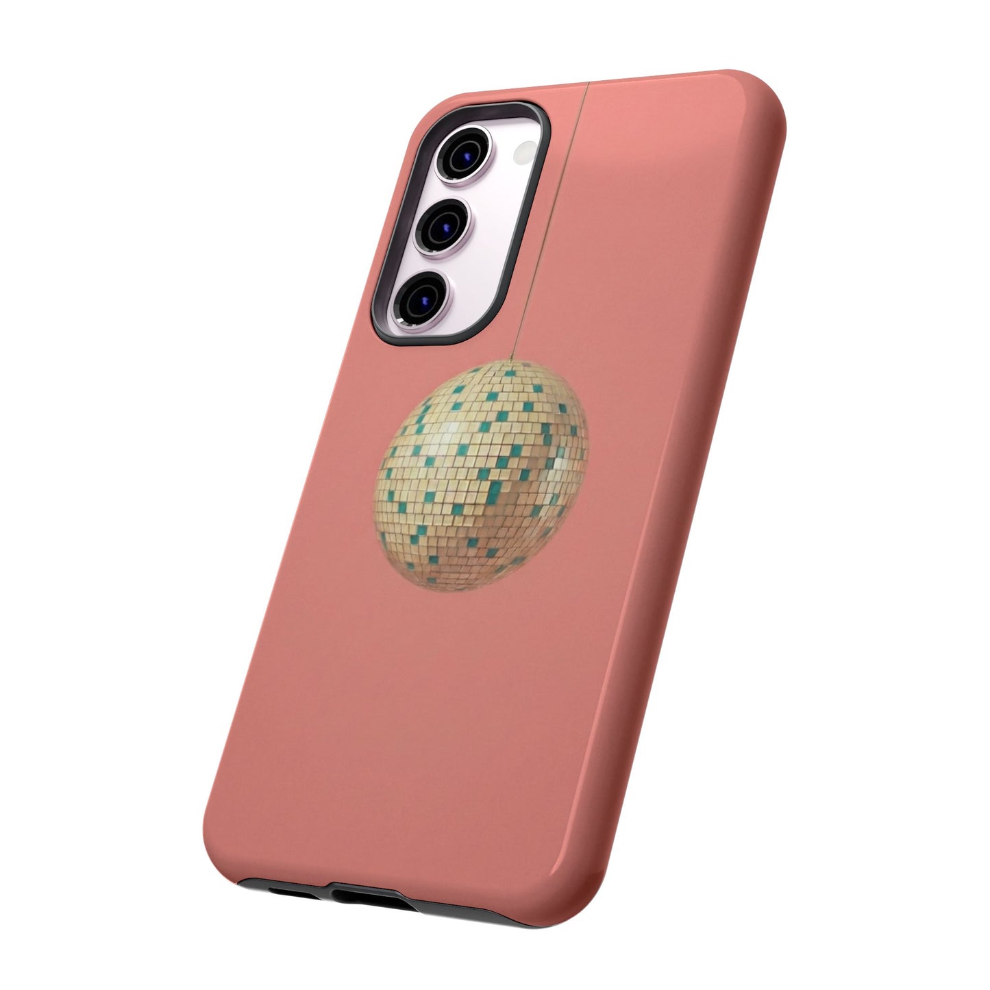 Disco Ball Tough Phone Case — Retro Pink Protective Cover
