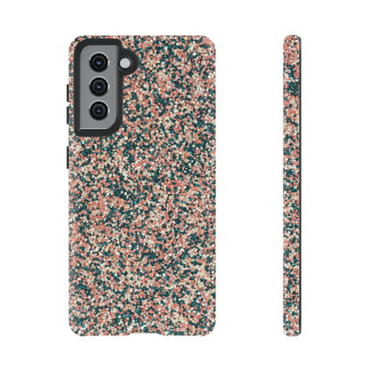 Speckled Pink & Teal Tough Phone Case — Durable Protective Cover
