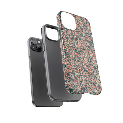 Glitter Speckle Tough Phone Case — Pink & Teal Protective Cover