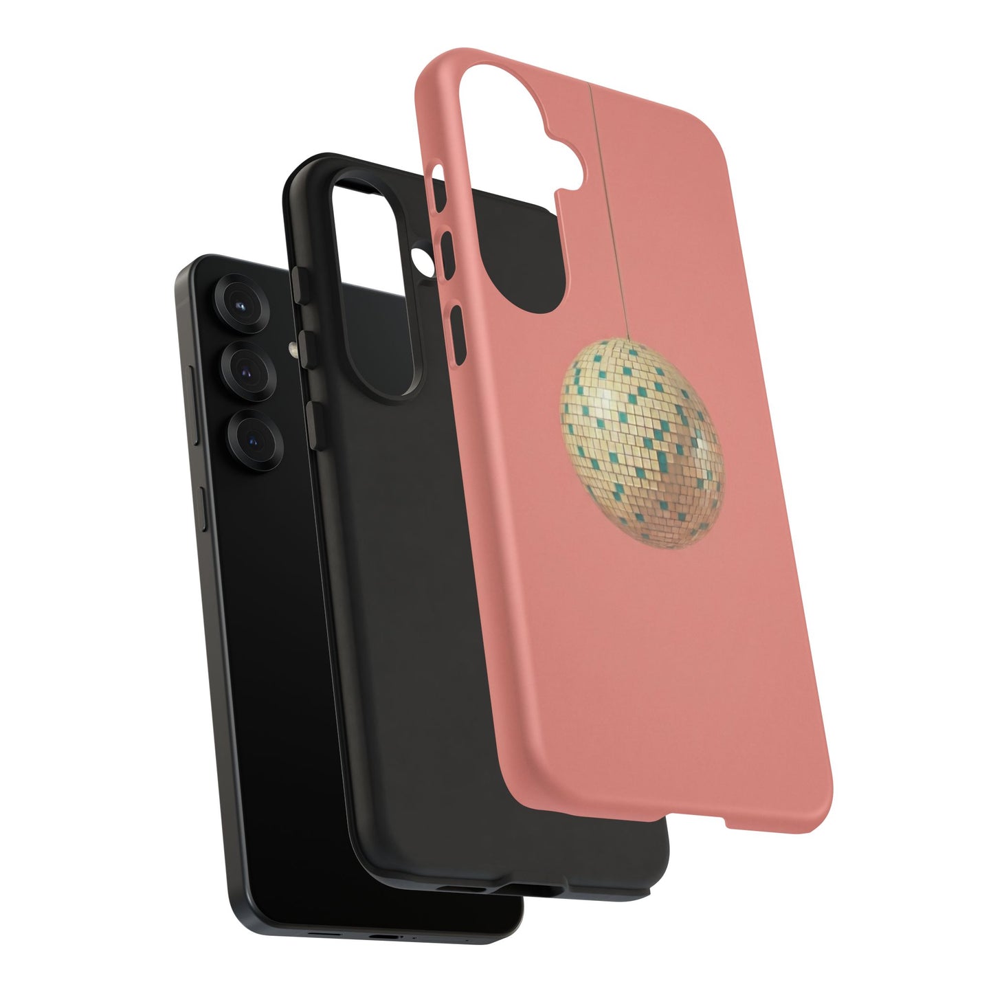Disco Ball Tough Phone Case — Retro Pink Protective Cover