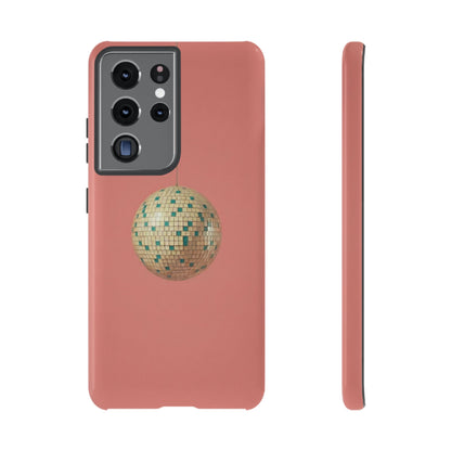 Disco Ball Tough Phone Case — Retro Pink Protective Cover