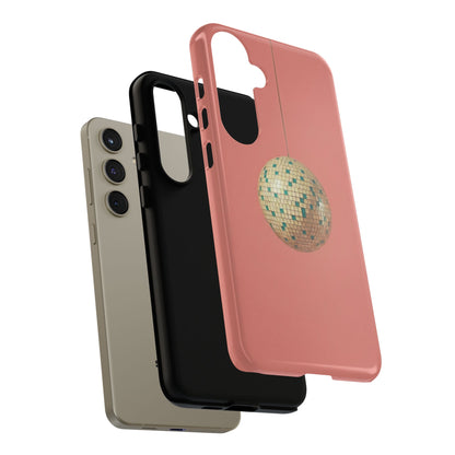 Disco Ball Tough Phone Case — Retro Pink Protective Cover