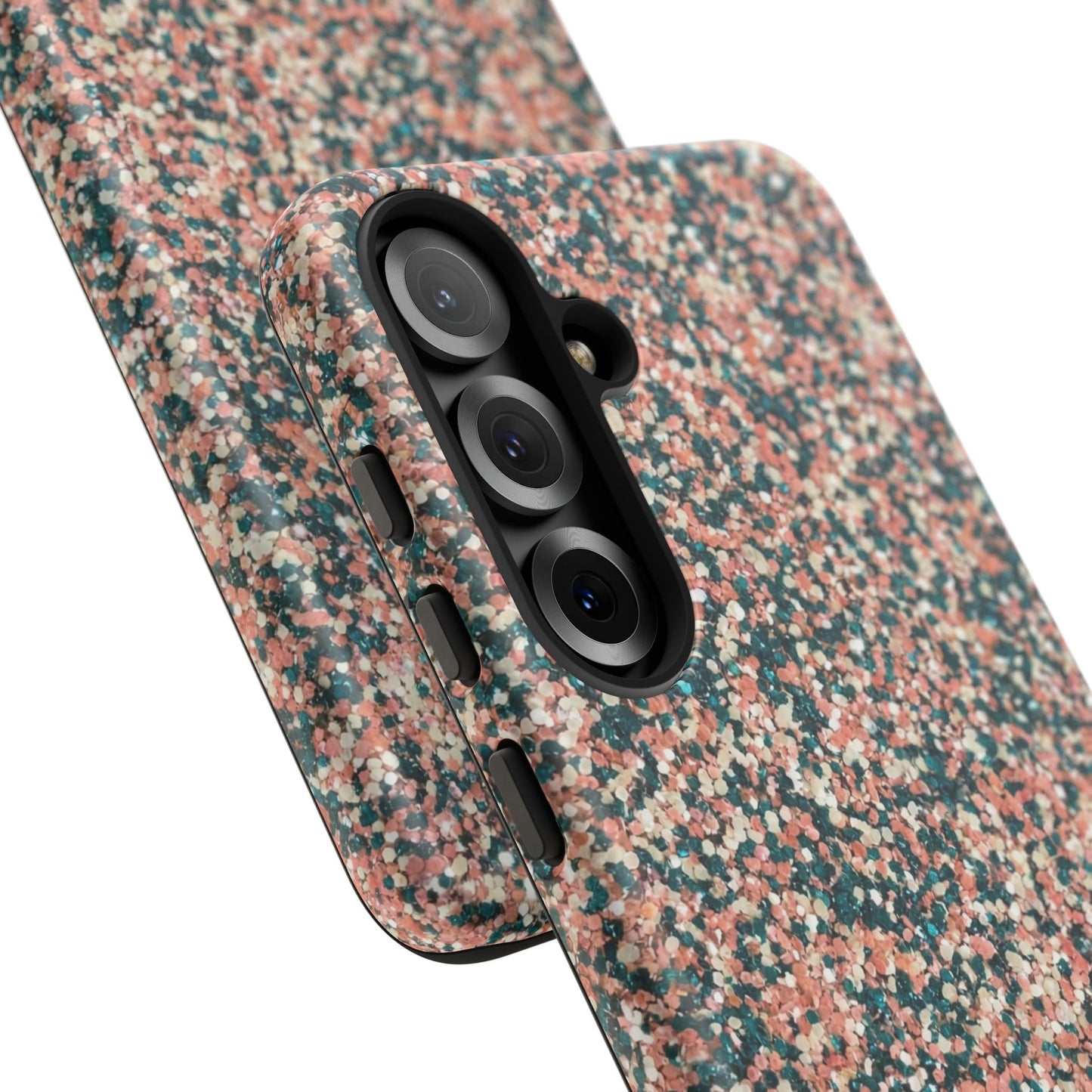 Speckled Pink & Teal Tough Phone Case — Durable Protective Cover