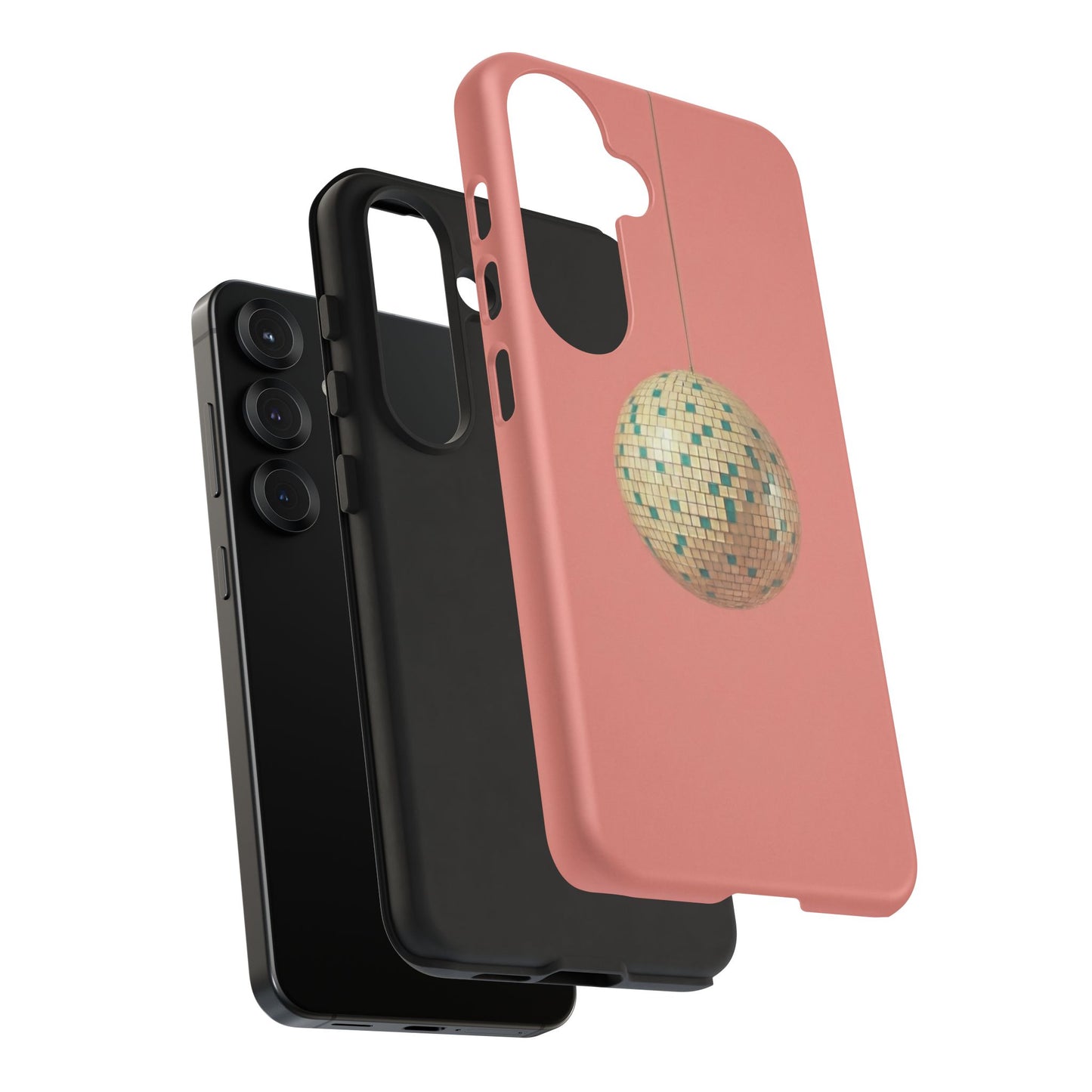 Disco Ball Tough Phone Case — Retro Pink Protective Cover