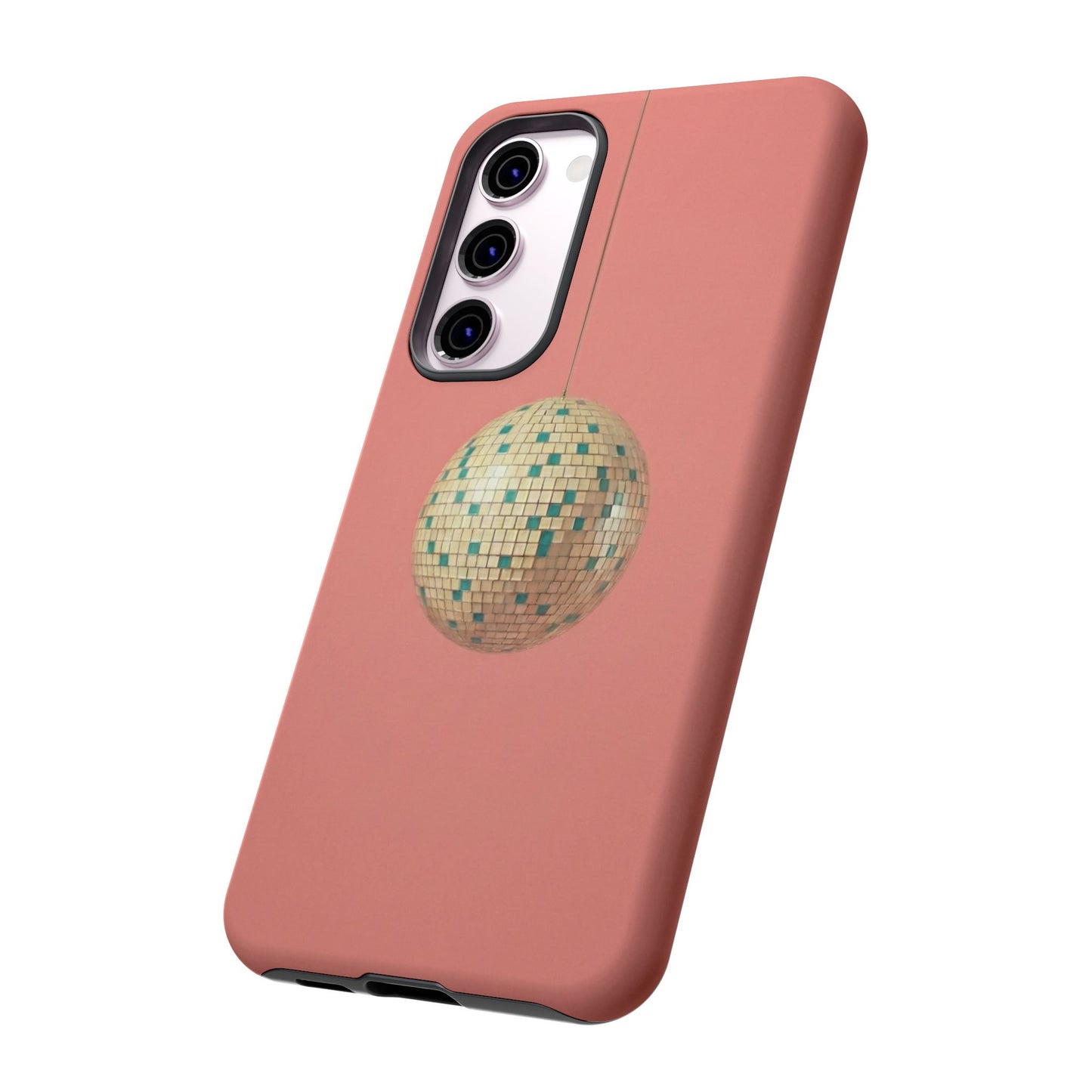 Disco Ball Tough Phone Case — Retro Pink Protective Cover