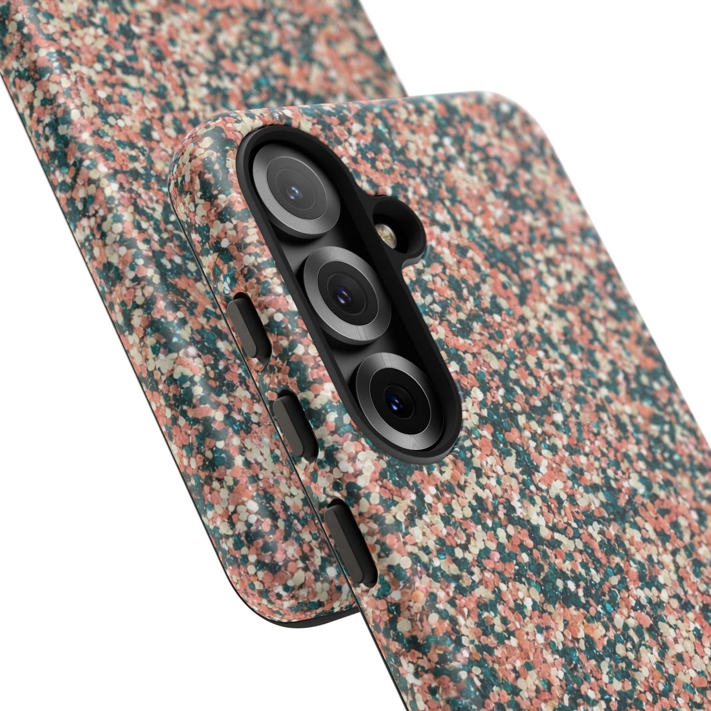 Speckled Pink & Teal Tough Phone Case — Durable Protective Cover